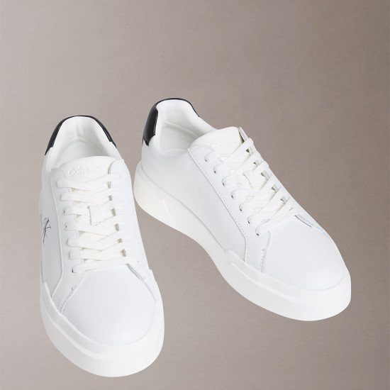 Calvin Klein Leather Durable Traction NYC Trainers